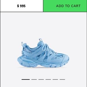 AUTHENTIC BALENCIAGA TRACK SNEAKER LIGHT BLUE 38FR